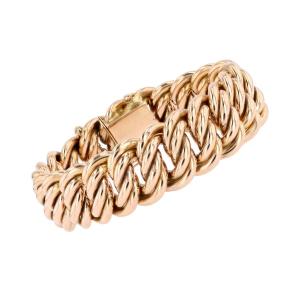 Gold Curb Chain Bracelet