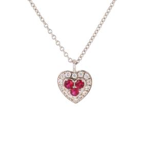 Pendant And Its Ruby And Diamond Chain
