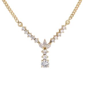 Yellow Gold And Diamond Necklace
