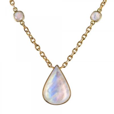 Labradorite And Gold Necklace