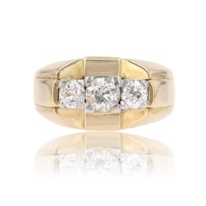 Ring Tank Jonc 3 Diamonds