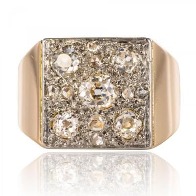 Art Deco Paved Diamond Ring