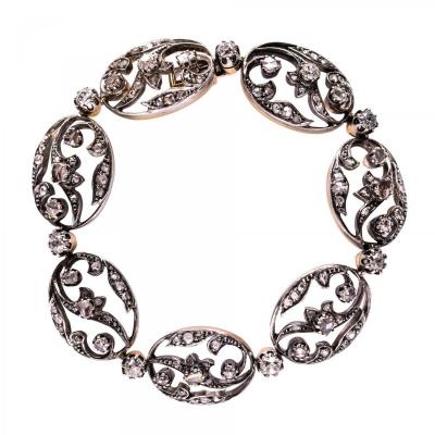 Antique Rose Cut Diamond Bracelet