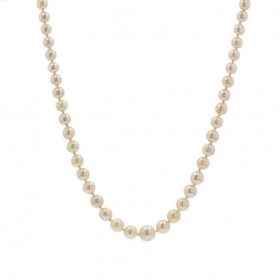 Oriental Cream Pearl Drop Necklace