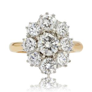Pompadour Diamond Ring