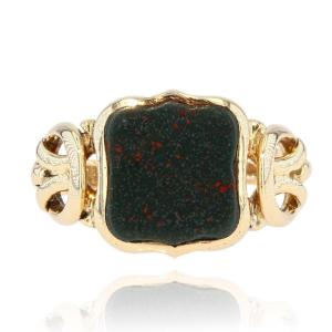Ancient Blood Jasper Signet Ring