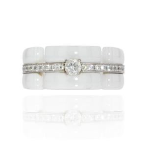 Chanel Ultra Diamonds White Ceramic Ring