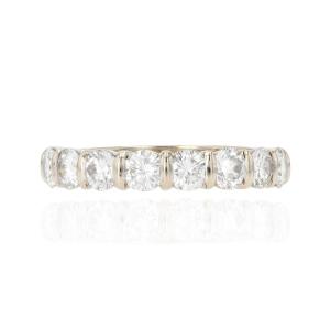 Half Alliance White Gold And Brilliant Diamonds