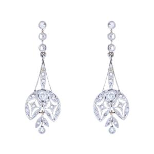 Belle Epoque Antique Diamond Earrings