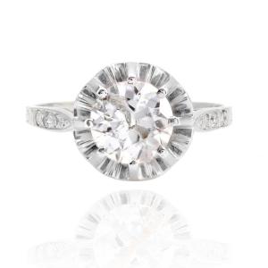 Old Diamond Solitaire Ring