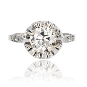 Old Diamond Solitaire Ring