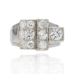 Art Deco Diamond Signet Ring