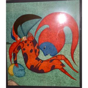 Original Color Lithograph Signed Mikhaiel Chemiakine