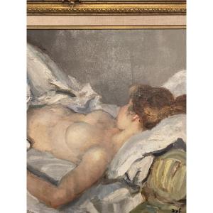 Nude Impressionist Painting   Signed     Marcel   Dyf  1899-1985