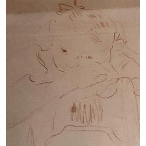 Portrait   Signed   François  Guiget  1907