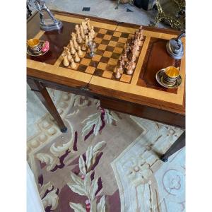 Game Table  Mahogany  1er Empire   Marque  Three Lys Under A Crown  Palais  Des Tuileries 