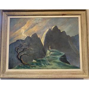 Expressionist Painting By Henri Pol 1961  