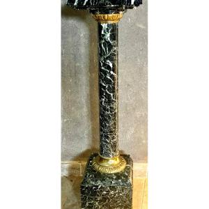 Napoleon III Sea Green Marble Column 1860 With Swivel Top