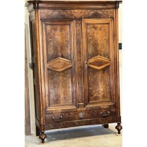 Walnut And Walnut Brown Pantalon Armoire Directoire Period 18th Century