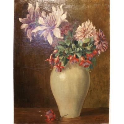 André Ballet 1885-1959 Bouquet Of Flowers Oil On Canvas 61 X 46 Cm