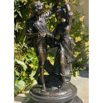 Didier Debut 1824-1893 2nd Prix De Rome Bronze Signed