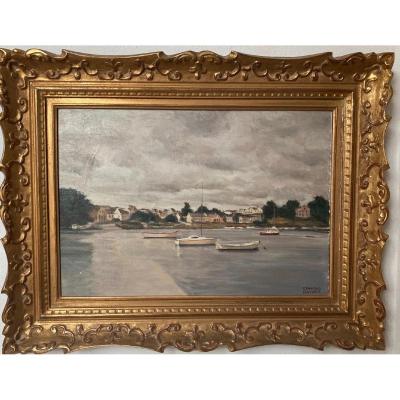Edmond Daynes 1895-1986 Port En Bretagne