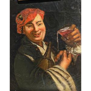 Dutch Portrait 17th Attributed To Adriaen Brouwer 1606 1638 Antwerp