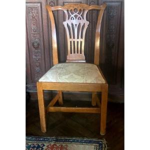 6 English Mahogany Chairs Period 1760 Chippendale Style Robert Adam Decorator