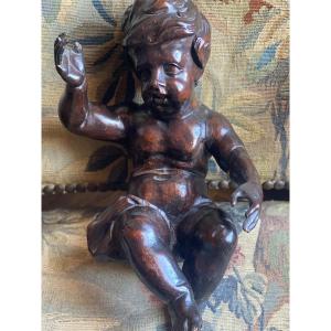 Putto Wood Sculpture XVII éme