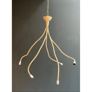 Design Rope Chandelier. French Work. Circa 1970