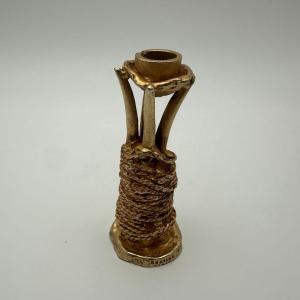 Sculptural Candlestick – By Pierre Casenove For Fondica, Signed, France, Circa 1990