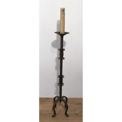 Wrought Iron Floor Lamp. French. Circa 1940