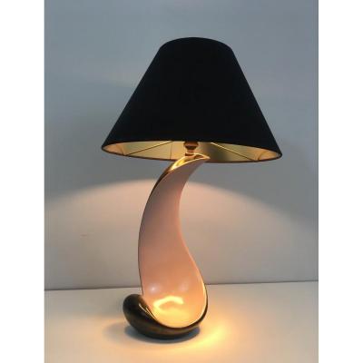 Design Ceramic Lamp. French. Circa 1950