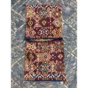 Heybe Double Bag. Maraş - Anatolia. Circa 1930. 130 X 62 Cm147 X 50 Cm