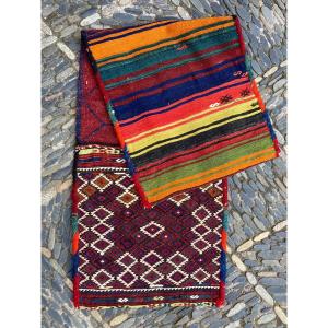 Heybe Double Bag. Fethiye - Anatolia. Circa 1930. 147 X 50 Cm