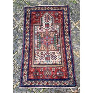 Kazakh Prayer Rug. Caucasus. Early 20th Century. 153 X 88 Cm