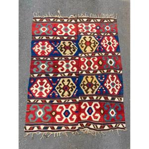 Kazakh Kilim. Caucasus. Circa 1880. 240 X 167 Cm