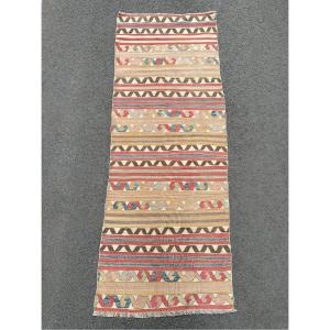 Kilim / Gallery. Afyon. Anatolia. Circa 1900. 255 X 88 Cm
