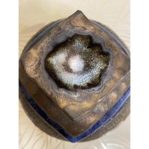 “blue Metal” Ceramic Claude Agier Mollinari