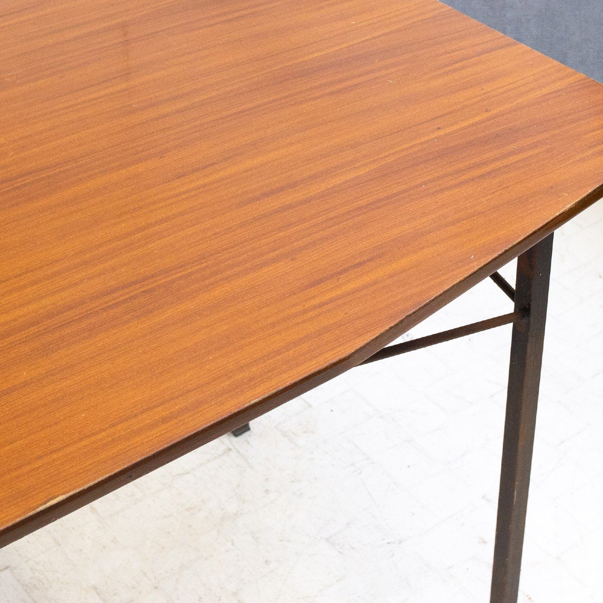 Table Avec Plateau En Bois, Années 1950-photo-3