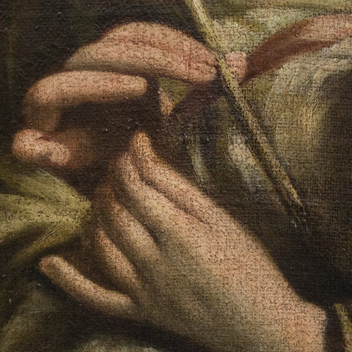 Olio su tela, "Sant'Agnese", Epoca '700-photo-3