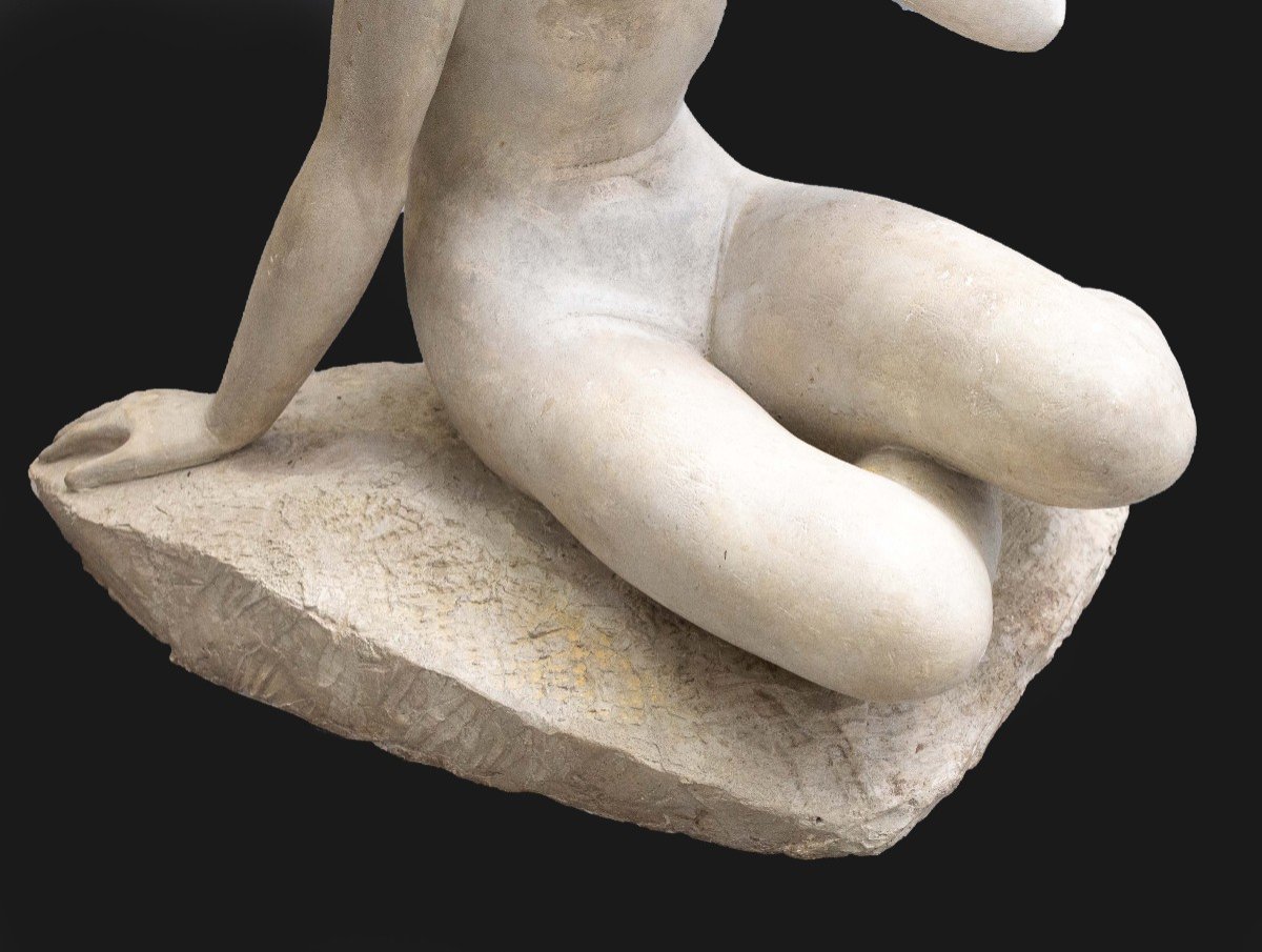 Emilio Musso, Grande scultura in gesso, "Giovane Donna", 1937-photo-1