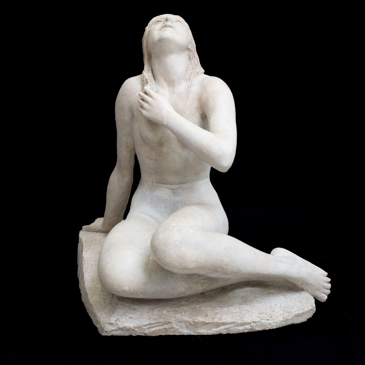 Emilio Musso, Grande scultura in gesso, "Giovane Donna", 1937-photo-7