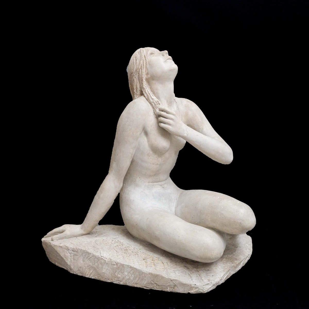 Emilio Musso, Grande scultura in gesso, "Giovane Donna", 1937
