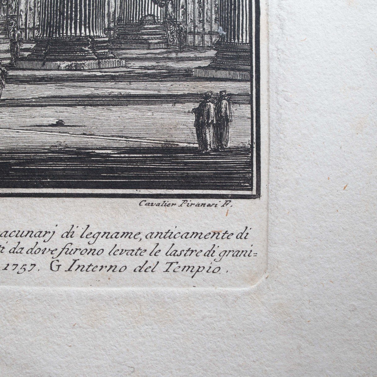 Piranesi Giovanni Battista, "Veduta interna del Pronao del Panteon, 1769 -photo-3