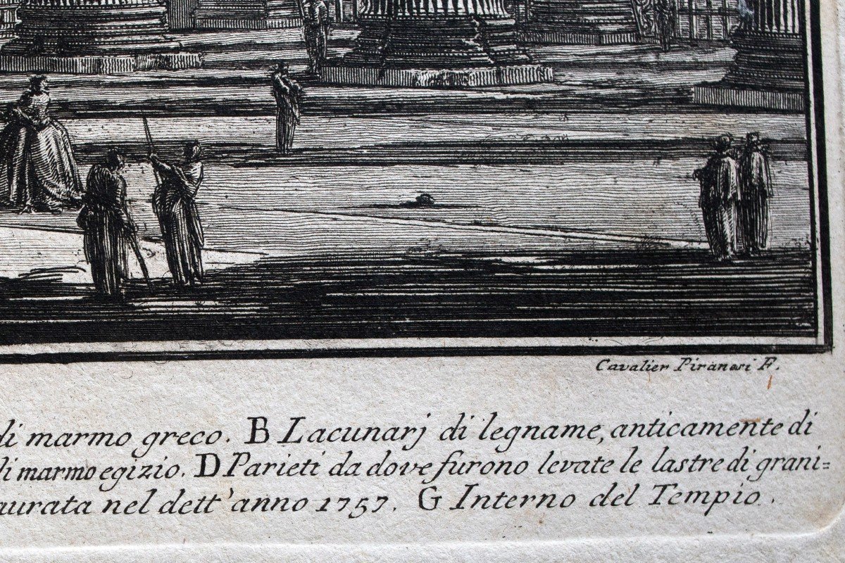 Piranesi Giovanni Battista, "Veduta interna del Pronao del Panteon, 1769 -photo-4