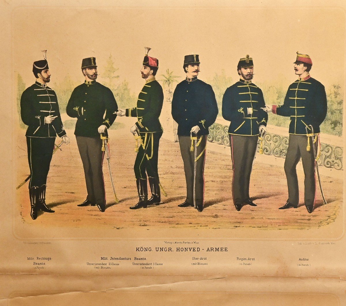 Le uniformi militari, stampe litografiche a colori, Primi del '900-photo-3