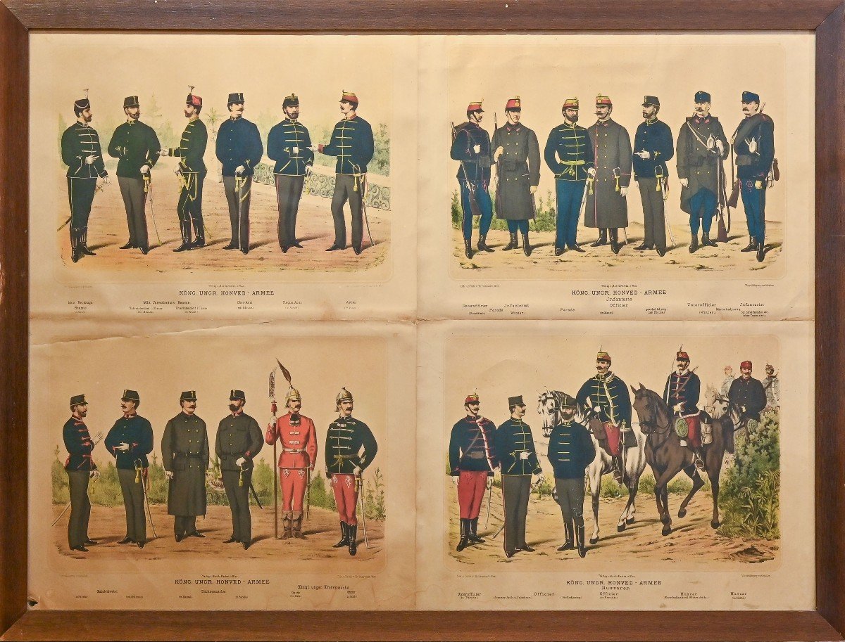 Le uniformi militari, stampe litografiche a colori, Primi del '900-photo-1