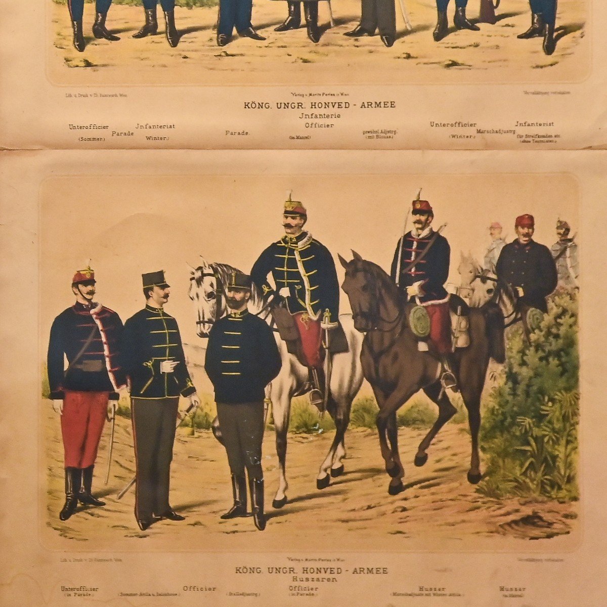 Le uniformi militari, stampe litografiche a colori, Primi del '900-photo-2