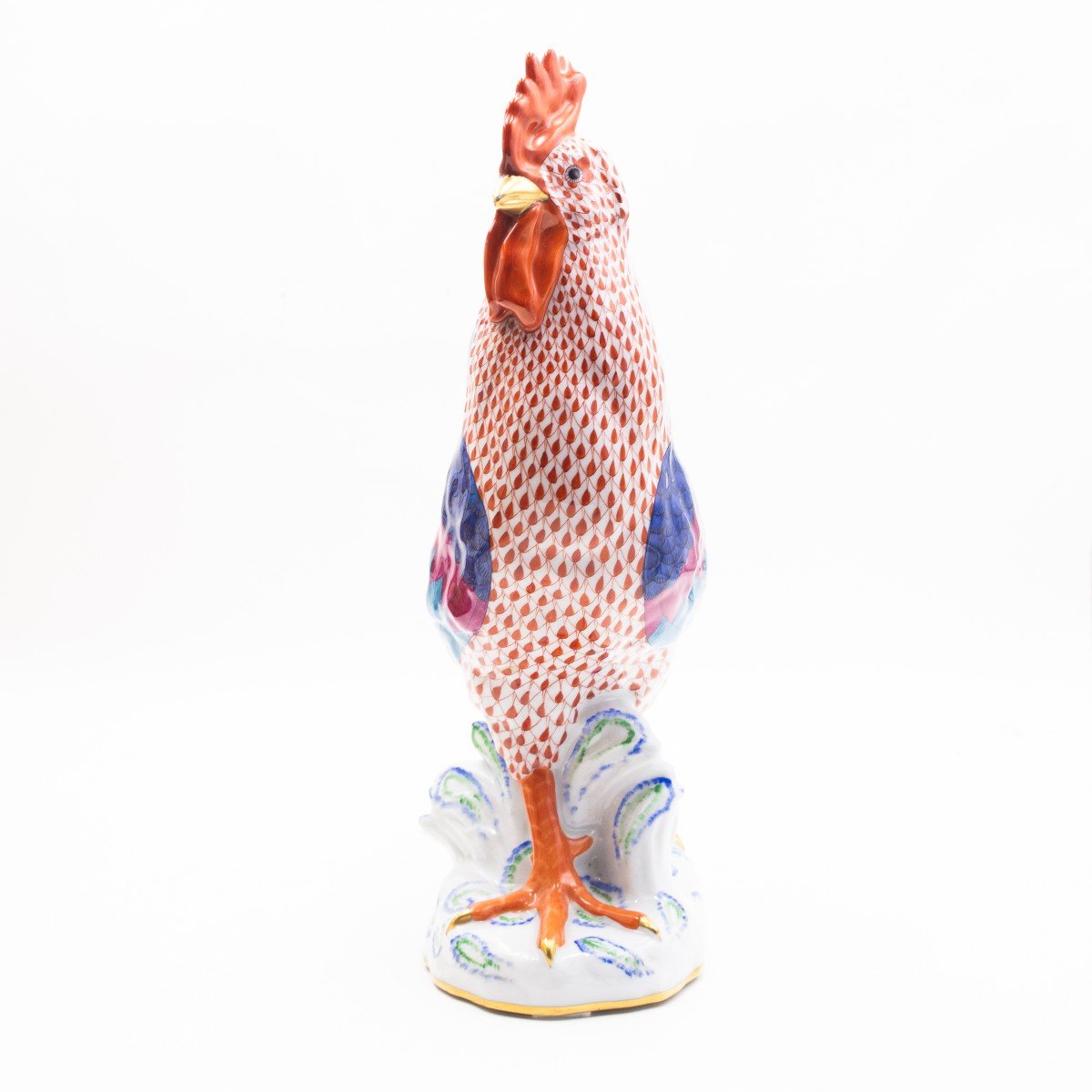 Herend, "Grande Gallo", porcellana dipinta a mano, marchiato, Anni '20-photo-5